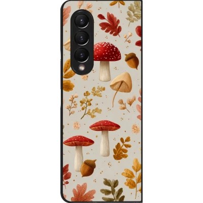Samsung Galaxy Z Fold4 Case Hülle - Autumn 26 Mushrooms and leaves