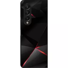 Samsung Galaxy Z Fold4 Case Hülle - Black Red Lines