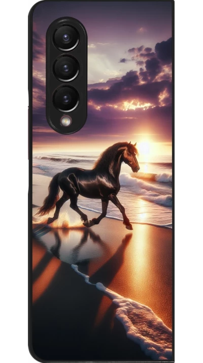Samsung Galaxy Z Fold4 Case Hülle - Pferd majestätisch Strand