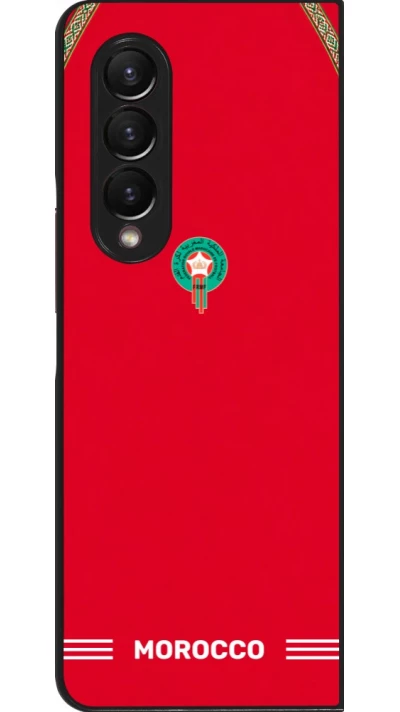 Samsung Galaxy Z Fold4 Case Hülle - Marokko 2026 personalisierbares Fussballtrikot