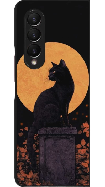 Coque Samsung Galaxy Z Fold4 - Halloween 2026 Cat Art Nouveau