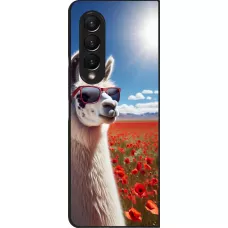 Samsung Galaxy Z Fold4 Case Hülle - Lama Chic in Mohnblume