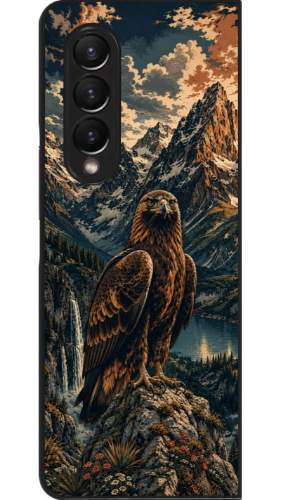 Coque Samsung Galaxy Z Fold4 - Linocut Aigle Royal