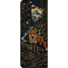 Coque Samsung Galaxy Z Fold4 - Linocut Renard
