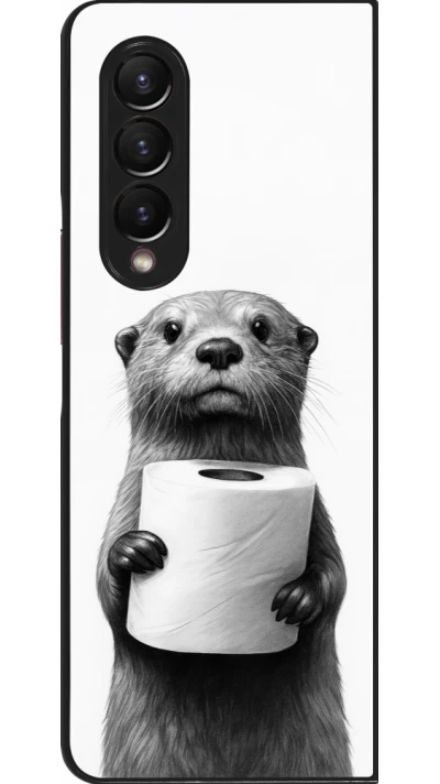 Samsung Galaxy Z Fold4 Case Hülle - Otter Toilettenpapier