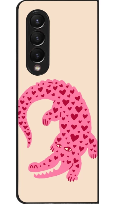Coque Samsung Galaxy Z Fold4 - Pink crocodile 2026