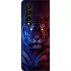 Samsung Galaxy Z Fold4 Case Hülle - Tiger Blue Red