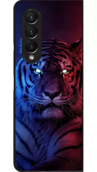 Coque Samsung Galaxy Z Fold4 - Tiger Blue Red