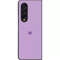 Coque Samsung Galaxy Z Fold4 - Valentine 2023 purpule single heart