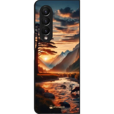 Coque Samsung Galaxy Z Fold4 - Valley Sunset Deer Tree