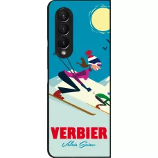 Samsung Galaxy Z Fold4 Case Hülle - Verbier Ski Downhill