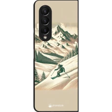 Coque Samsung Galaxy Z Fold4 - Vintage Ski Mountain