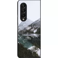 Samsung Galaxy Z Fold4 Case Hülle - Winter 22 snowy mountain and lake