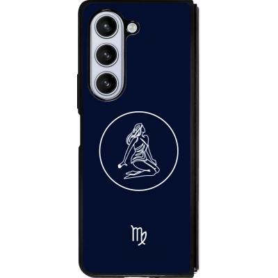 Samsung Galaxy Z Fold5 Case Hülle - Silikon schwarz Astrologie Jungfrau