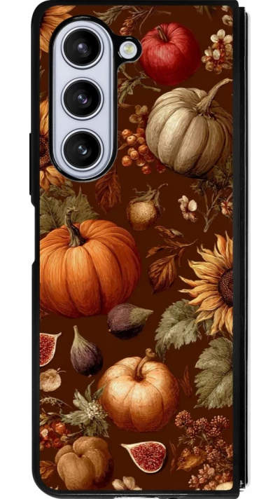 Coque Samsung Galaxy Z Fold5 - Silicone rigide noir Autumn 26 Autumn still life