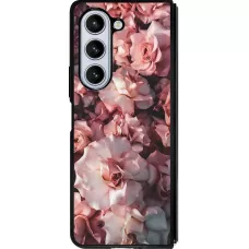 Samsung Galaxy Z Fold5 Case Hülle - Silikon schwarz Beautiful Roses