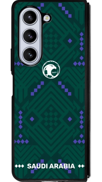 Samsung Galaxy Z Fold5 Case Hülle - Silikon schwarz Saudi Arabien 2026 personalisierbares Fussballtrikot