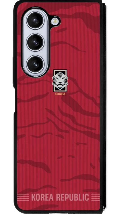 Samsung Galaxy Z Fold5 Case Hülle - Silikon schwarz Südkorea 2026 personalisierbares Fussballtrikot