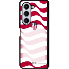 Samsung Galaxy Z Fold5 Case Hülle - Silikon schwarz Vereinigten Staaten 2026 personalisierbares Fussballtrikot