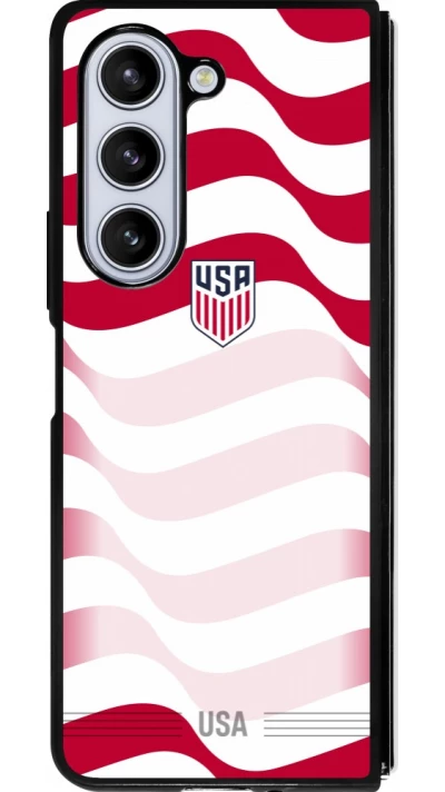 Samsung Galaxy Z Fold5 Case Hülle - Silikon schwarz Vereinigten Staaten 2026 personalisierbares Fussballtrikot