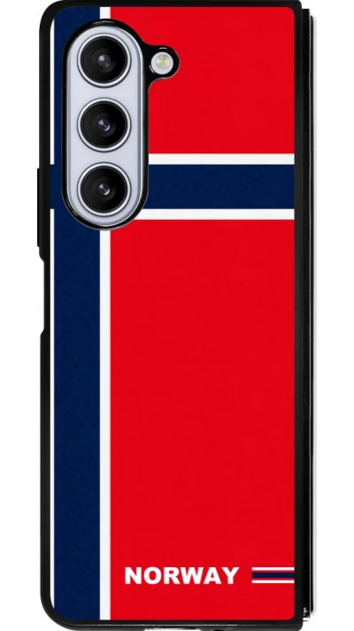 Samsung Galaxy Z Fold5 Case Hülle - Silikon schwarz Norwegen 2026 personalisierbares Fussballtrikot