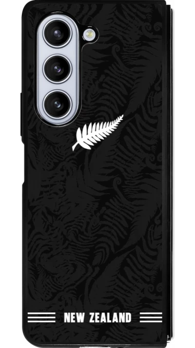 Samsung Galaxy Z Fold5 Case Hülle - Silikon schwarz Neuseeland 2026 personalisierbares Fussballtrikot
