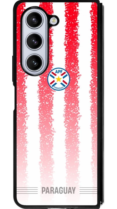 Samsung Galaxy Z Fold5 Case Hülle - Silikon schwarz Paraguay 2026 personalisierbares Fussballtrikot