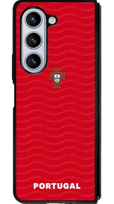 Samsung Galaxy Z Fold5 Case Hülle - Silikon schwarz Portugal 2026 personalisierbares Fussballtrikot