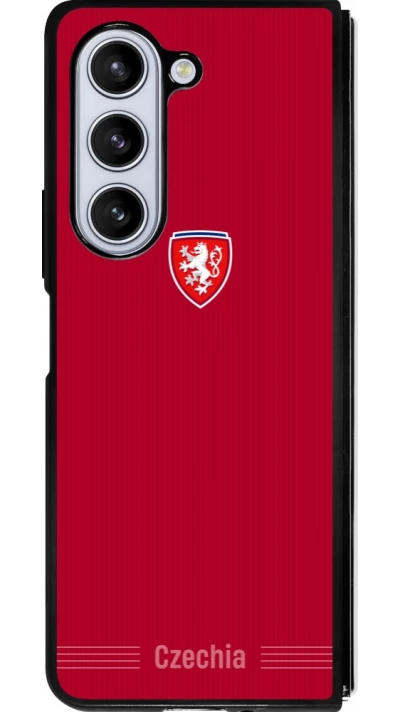 Samsung Galaxy Z Fold5 Case Hülle - Silikon schwarz Tschechische Republik 2026 personalisierbares Fussballtrikot