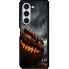 Coque Samsung Galaxy Z Fold5 - Silicone rigide noir Halloween 2026 The Wicked Pumpkin