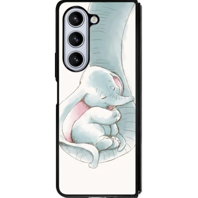 Coque Samsung Galaxy Z Fold5 - Silicone rigide noir Mom 1903