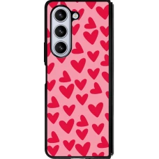 Samsung Galaxy Z Fold5 Case Hülle - Silikon schwarz Mom 2024 kleine Herzen