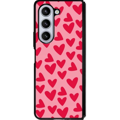 Samsung Galaxy Z Fold5 Case Hülle - Silikon schwarz Mom 2024 kleine Herzen