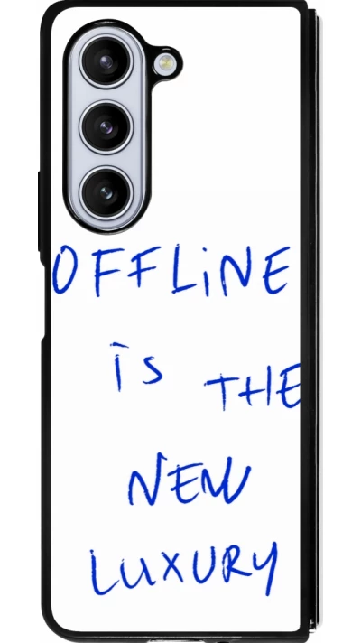 Samsung Galaxy Z Fold5 Case Hülle - Silikon schwarz Offline is the new luxury
