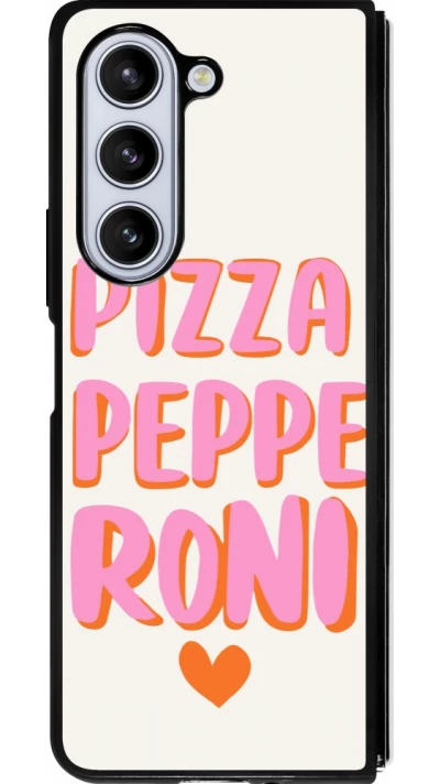 Samsung Galaxy Z Fold5 Case Hülle - Silikon schwarz Pizza pepperoni 2026