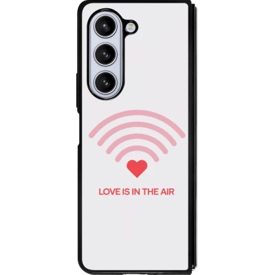Coque Samsung Galaxy Z Fold5 - Silicone rigide noir Saint Valentines Day 26 Love is in the air