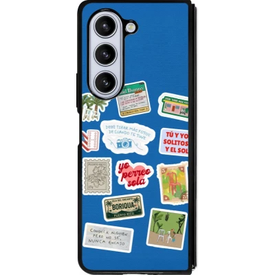 Samsung Galaxy Z Fold5 Case Hülle - Silikon schwarz Seals of the Dominican Republic DTMF