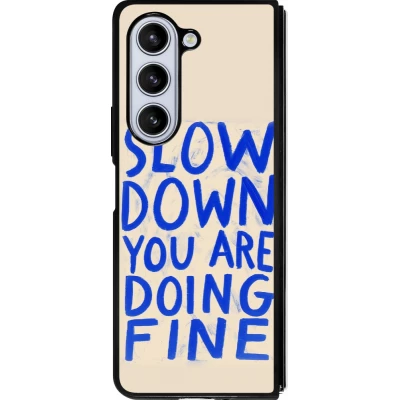 Samsung Galaxy Z Fold5 Case Hülle - Silikon schwarz Slow down 2026