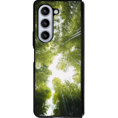 Samsung Galaxy Z Fold5 Case Hülle - Silikon schwarz Spring 23 forest blue sky