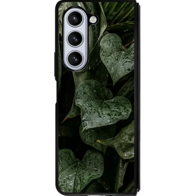 Coque Samsung Galaxy Z Fold5 - Silicone rigide noir Spring 23 fresh plants