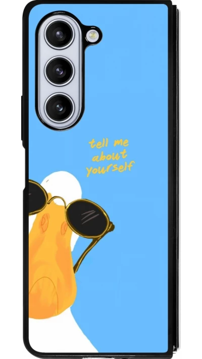 Coque Samsung Galaxy Z Fold5 - Silicone rigide noir Tell me about yourself Summer 2026