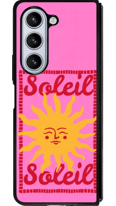 Coque Samsung Galaxy Z Fold5 - Silicone rigide noir Sun sun 2026