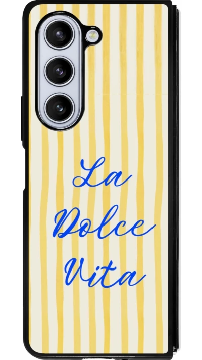 Coque Samsung Galaxy Z Fold5 - Silicone rigide noir The good life 2026