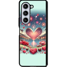 Samsung Galaxy Z Fold5 Case Hülle - Silikon schwarz Valentin 2025 Schick