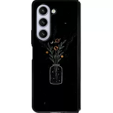 Samsung Galaxy Z Fold5 Case Hülle - Silikon schwarz Vase black