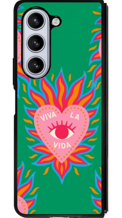 Coque Samsung Galaxy Z Fold5 - Silicone rigide noir Viva la vida 2026