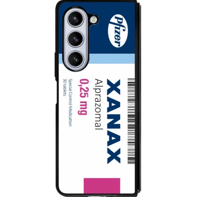 Coque Samsung Galaxy Z Fold5 - Silicone rigide noir Xanax Alprazolam 2025