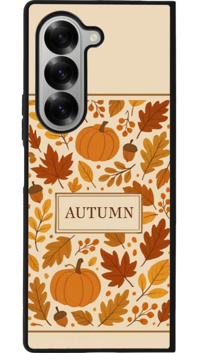 Coque Samsung Galaxy Z Fold6 - Silicone rigide noir Autumn 26 Hello autumn