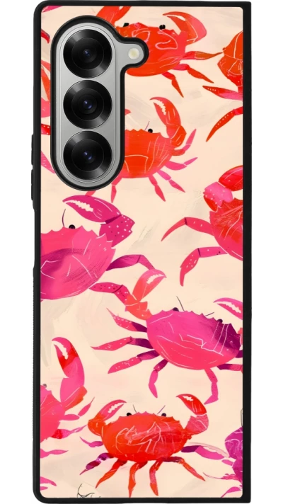 Samsung Galaxy Z Fold6 Case Hülle - Silikon schwarz Crabs Paint