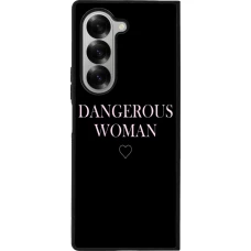 Coque Samsung Galaxy Z Fold6 - Silicone rigide noir Dangerous woman